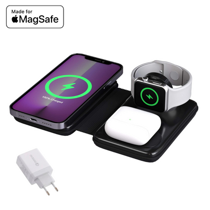 Omega™ - Cargador inalámbrico plegable 3 en 1